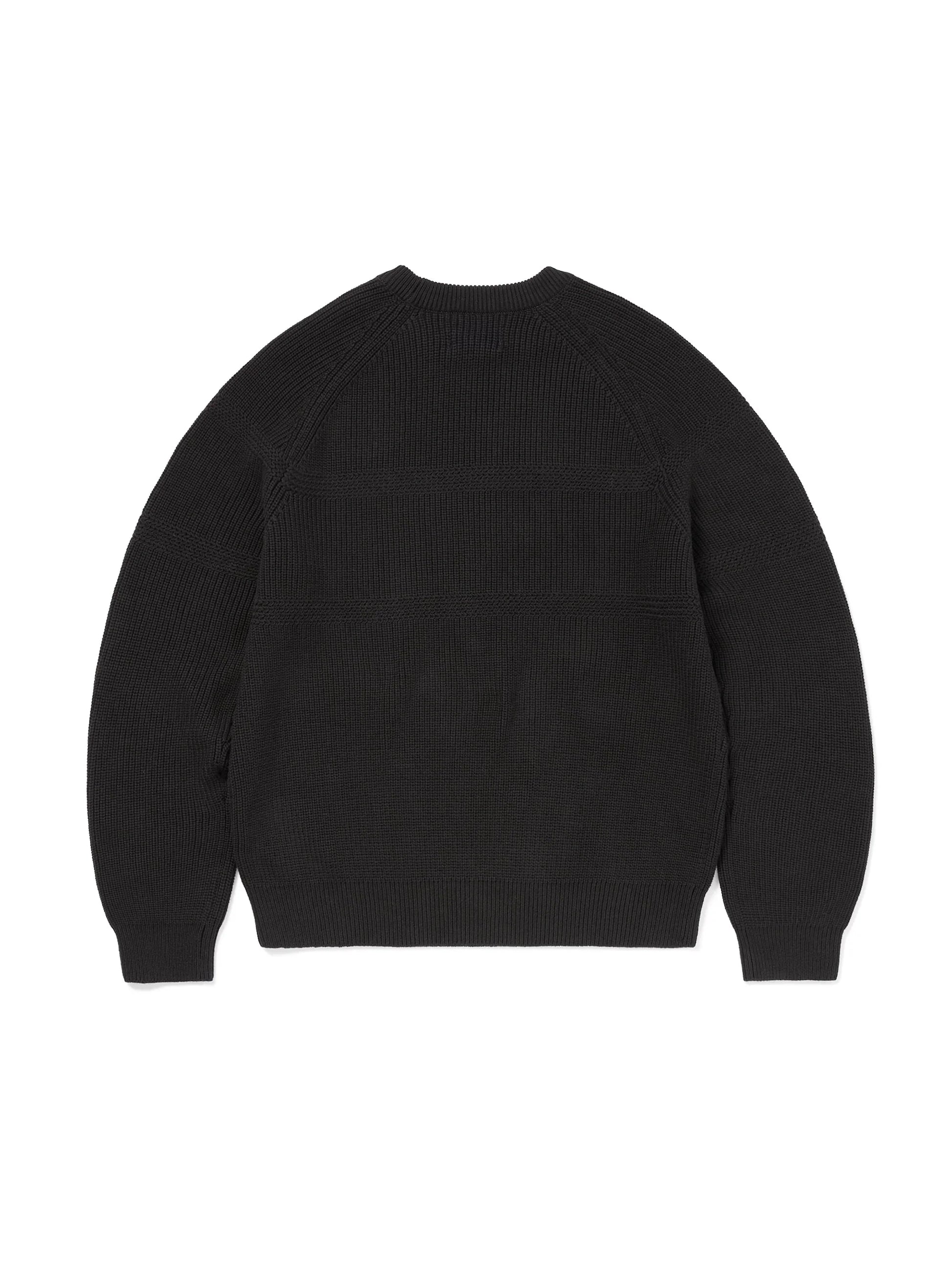 THISISNEVERTHAT - T-LOGO KNIT SWEATER - BLACK