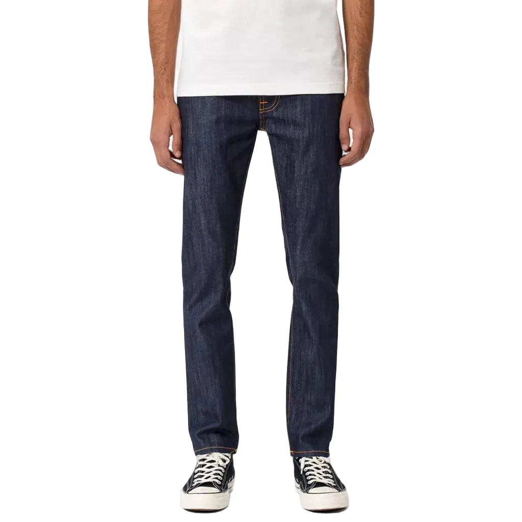 NUDIE JEANS THIN FINN ORG DRY ECRU EMBO