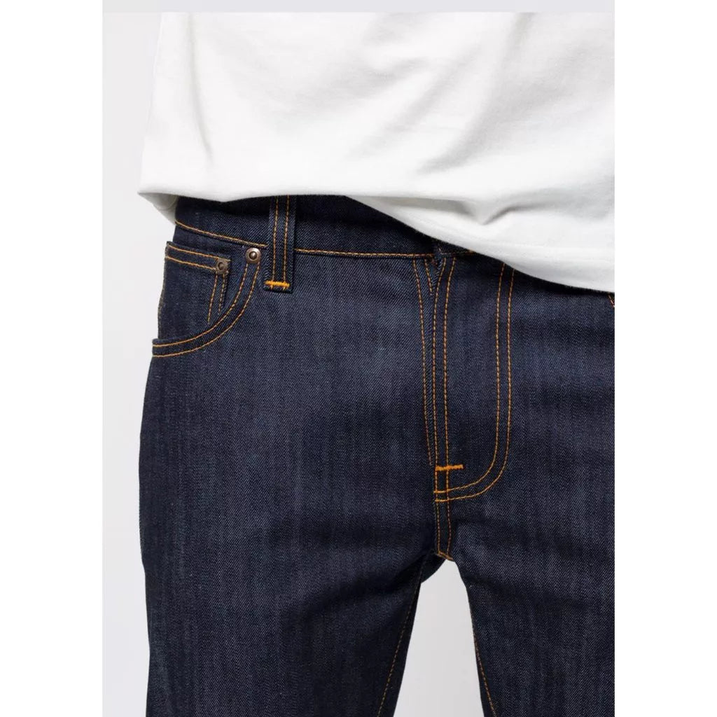 NUDIE JEANS THIN FINN ORG DRY ECRU EMBO