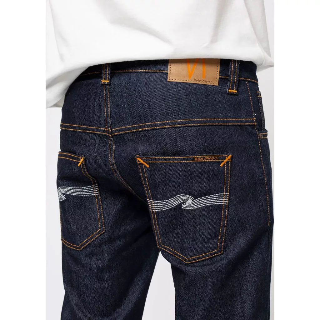 NUDIE JEANS THIN FINN ORG DRY ECRU EMBO
