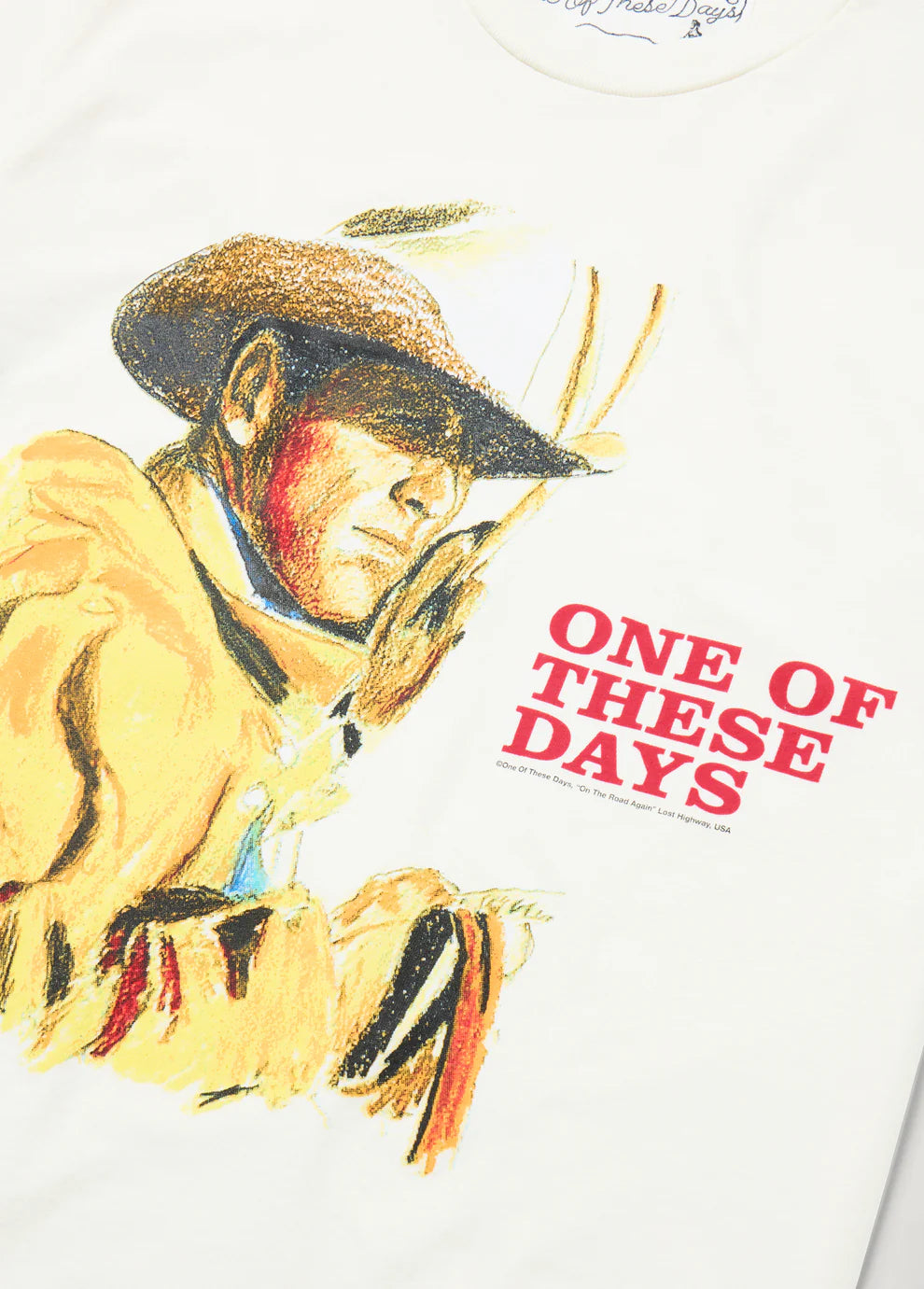 ONE OF THESE DAYS TOMORROW NEVER KNOWS TEE - BONE