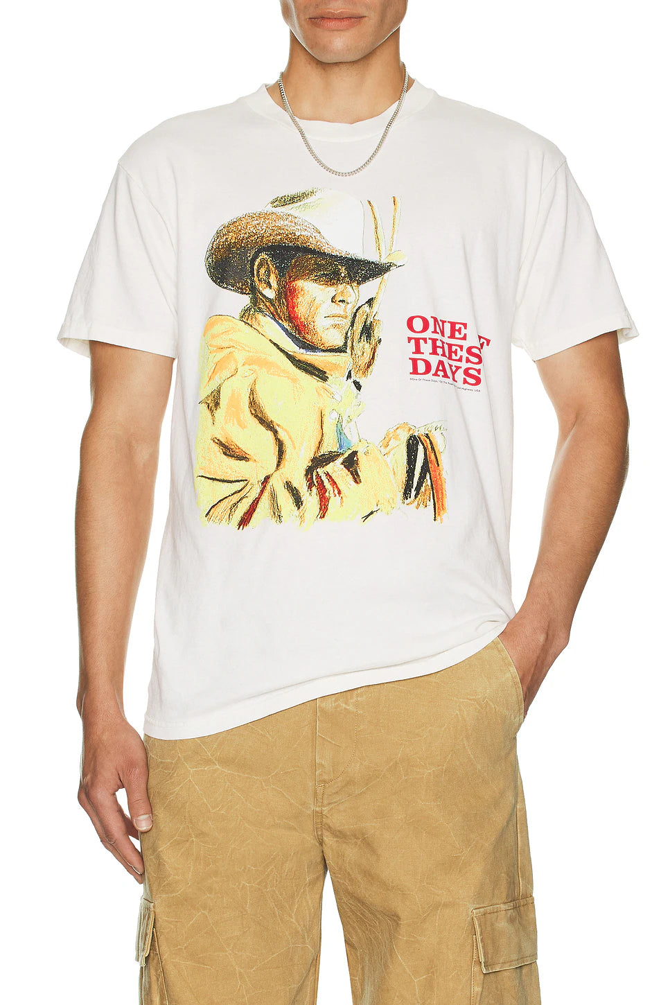 ONE OF THESE DAYS TOMORROW NEVER KNOWS TEE - BONE