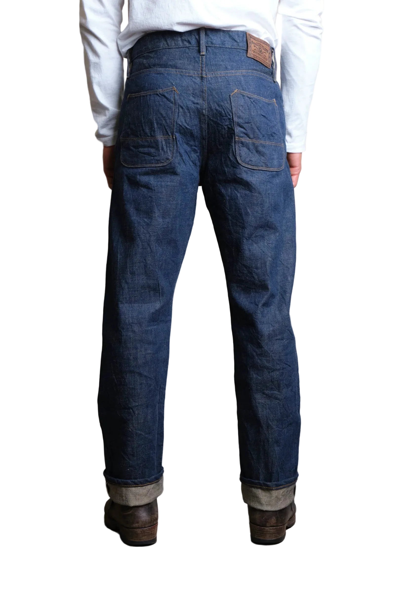 Freenote Belford Straight Cut 13 Ounce — Natural Rinsed Denim — view 2