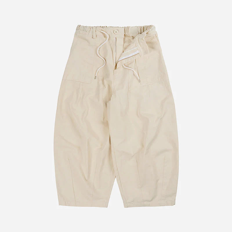 FRIZM WORKS TWILL BALLOON PANTS - IVORY