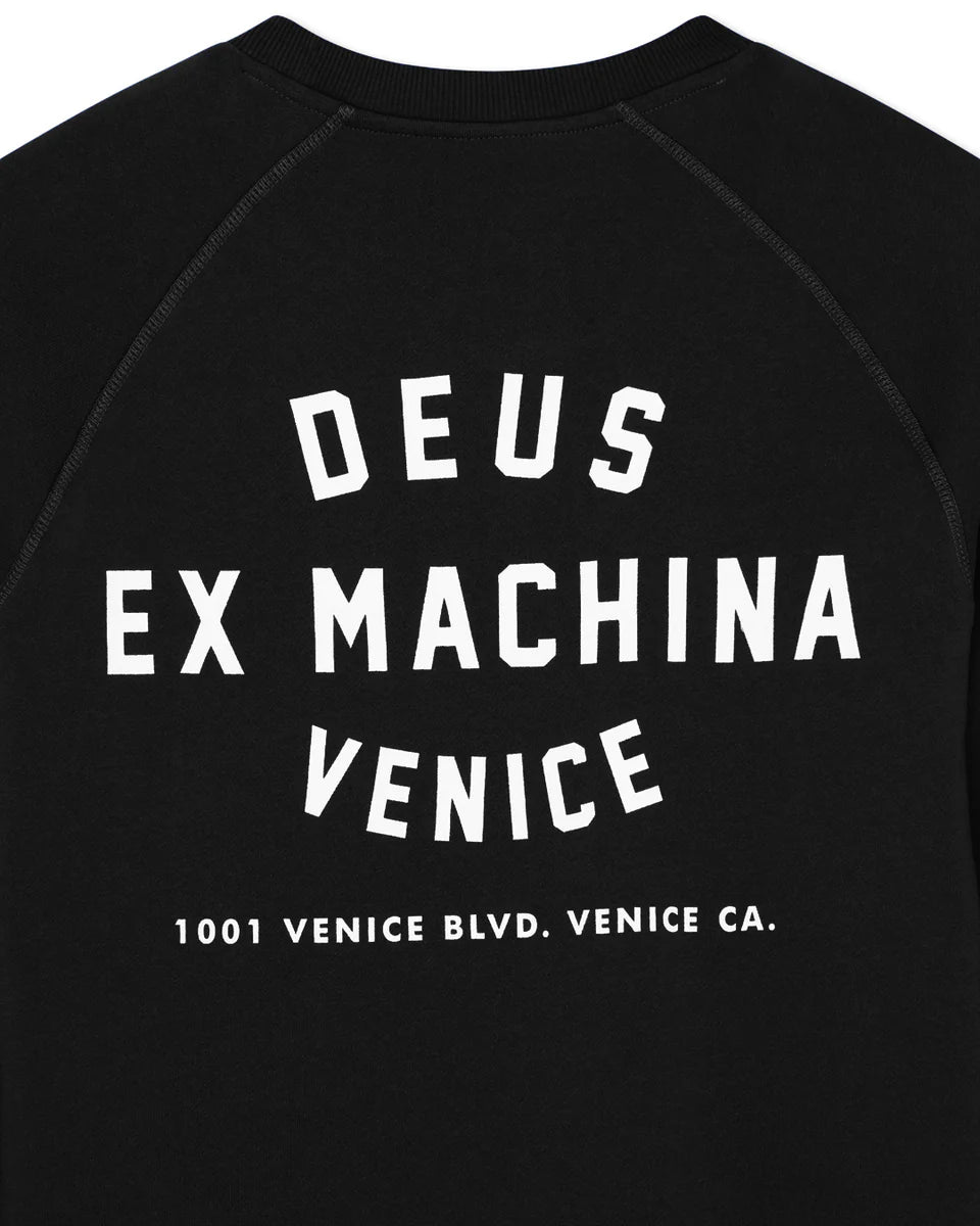 Deus Ex Machina Venice Address Crew — Black — view 4