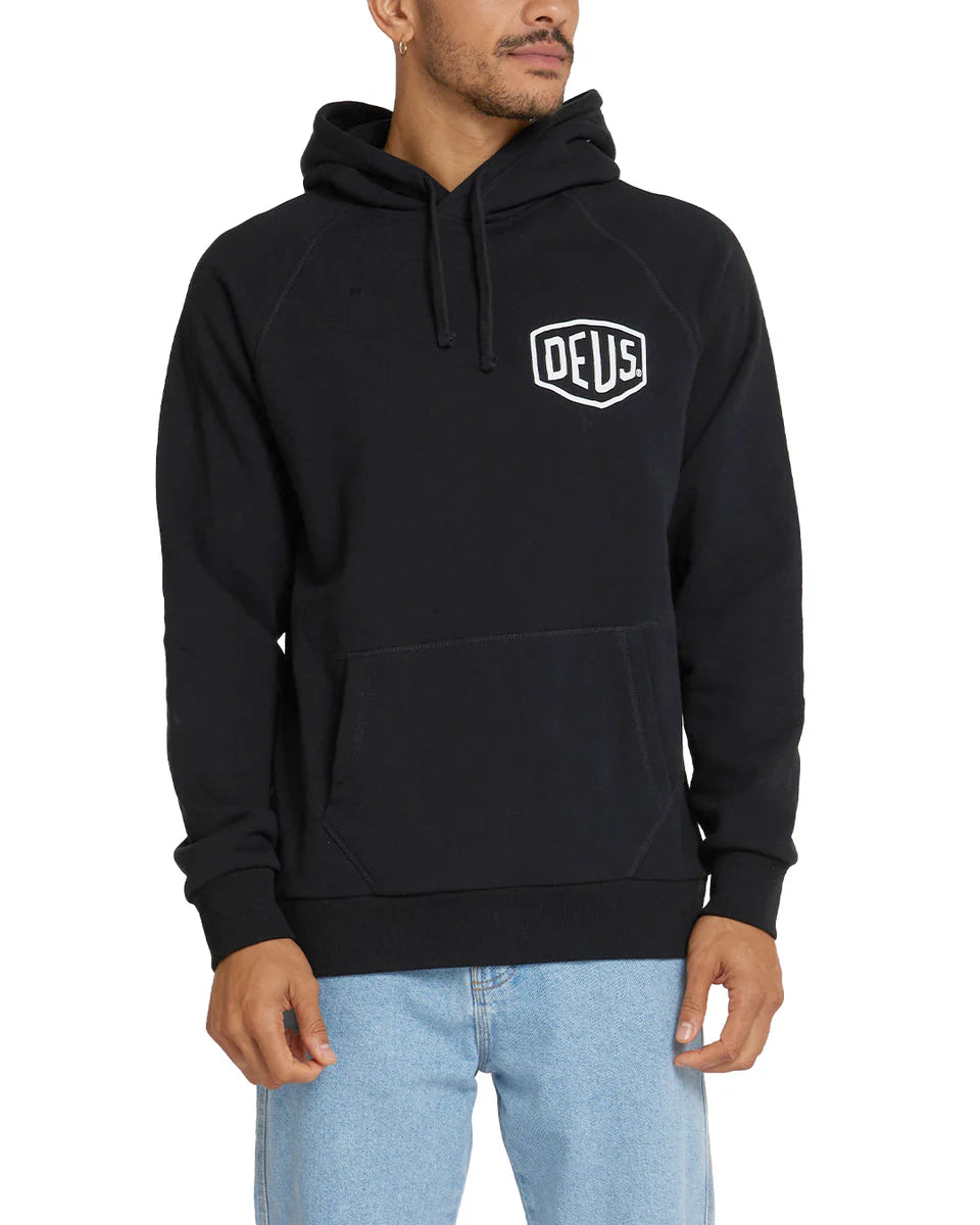 Deus Ex Machina Tokyo Address Hoodie — Black — view 4