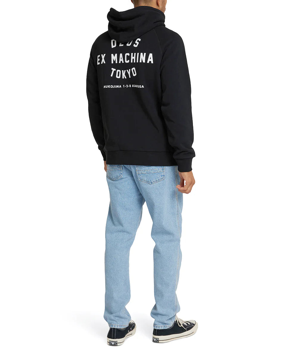 Deus Ex Machina Tokyo Address Hoodie — Black — view 3