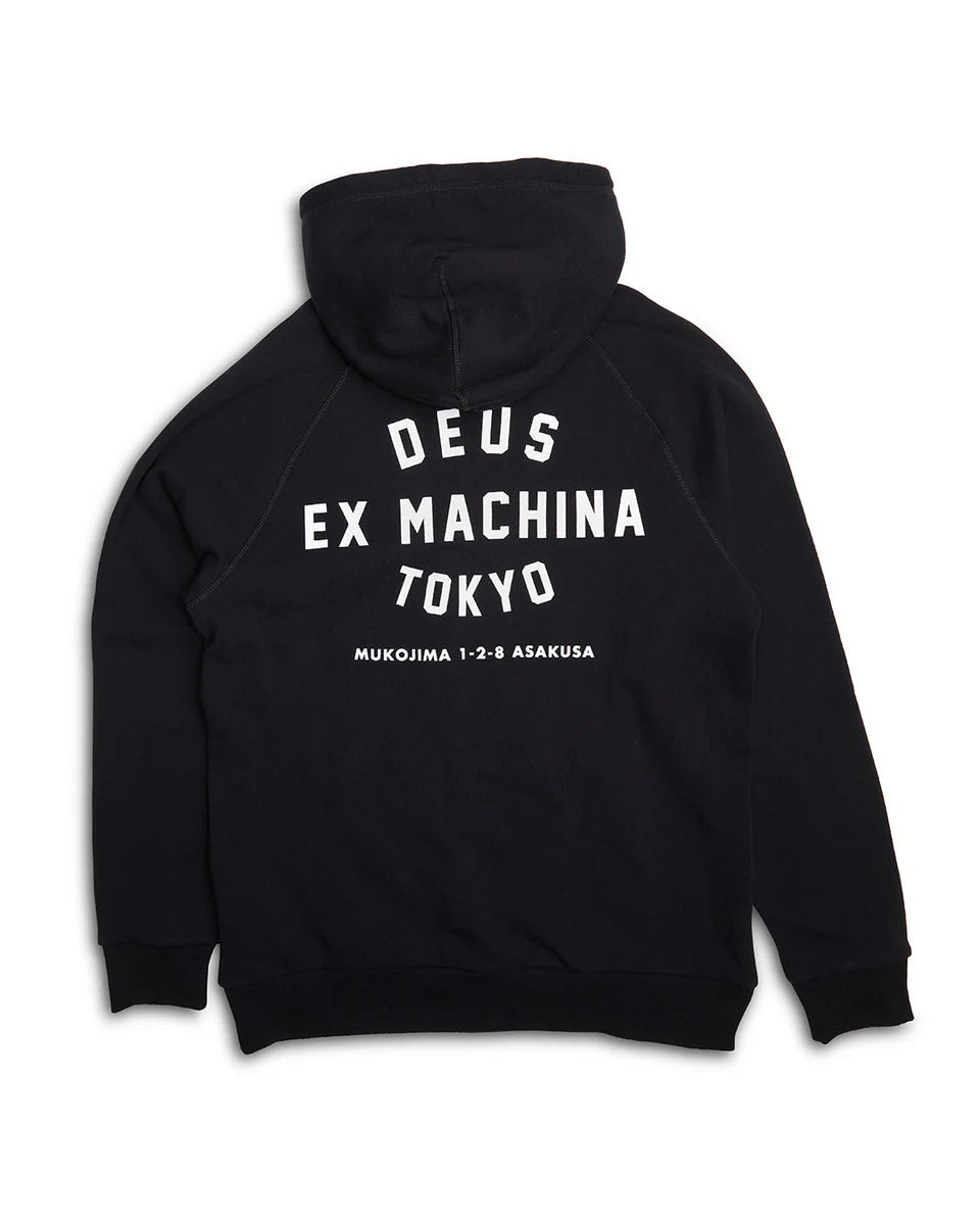 Deus Ex Machina Tokyo Address Hoodie — Black — view 2