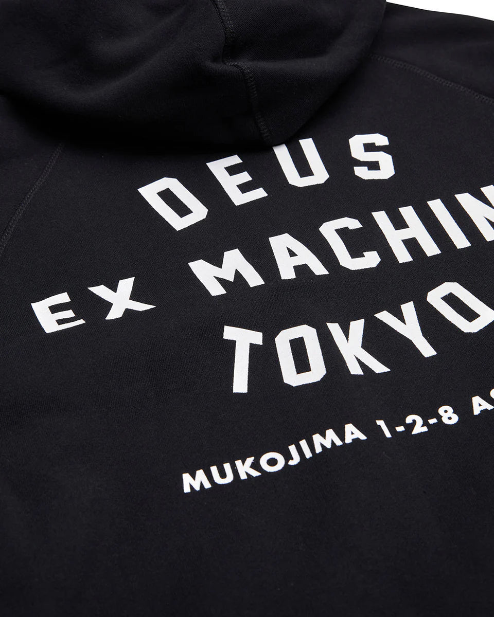 Deus Ex Machina Tokyo Address Hoodie — Black — view 7