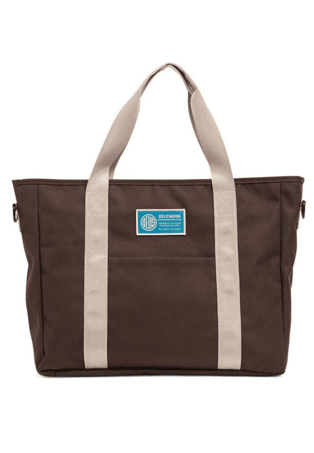 DEUS EX MACHINA UTILITY TOTE BAG - CHOC BROWN