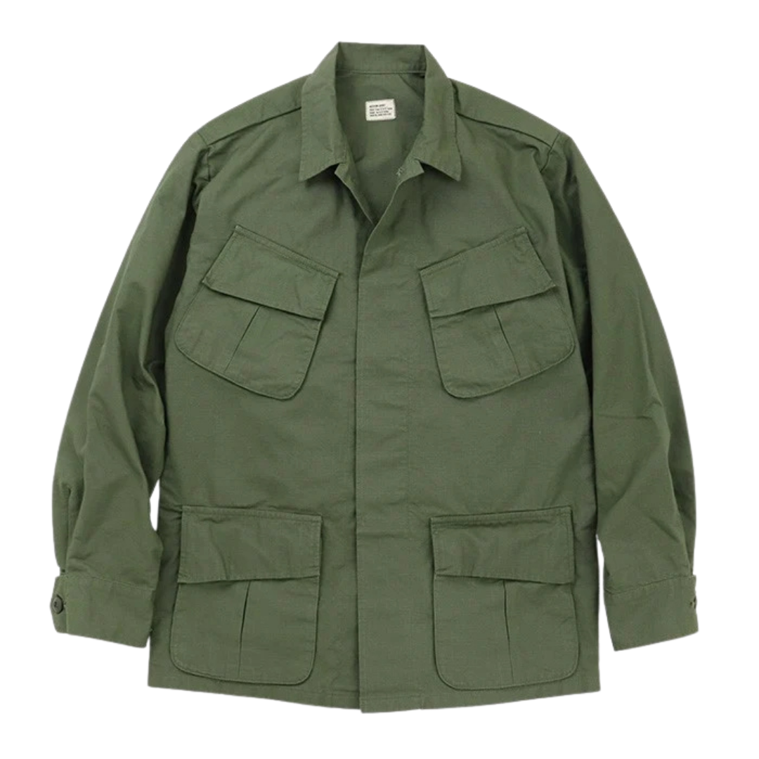 TOYS MCCOY JUNGLE FATIGUE JACKET RIP STOP - OLIVE