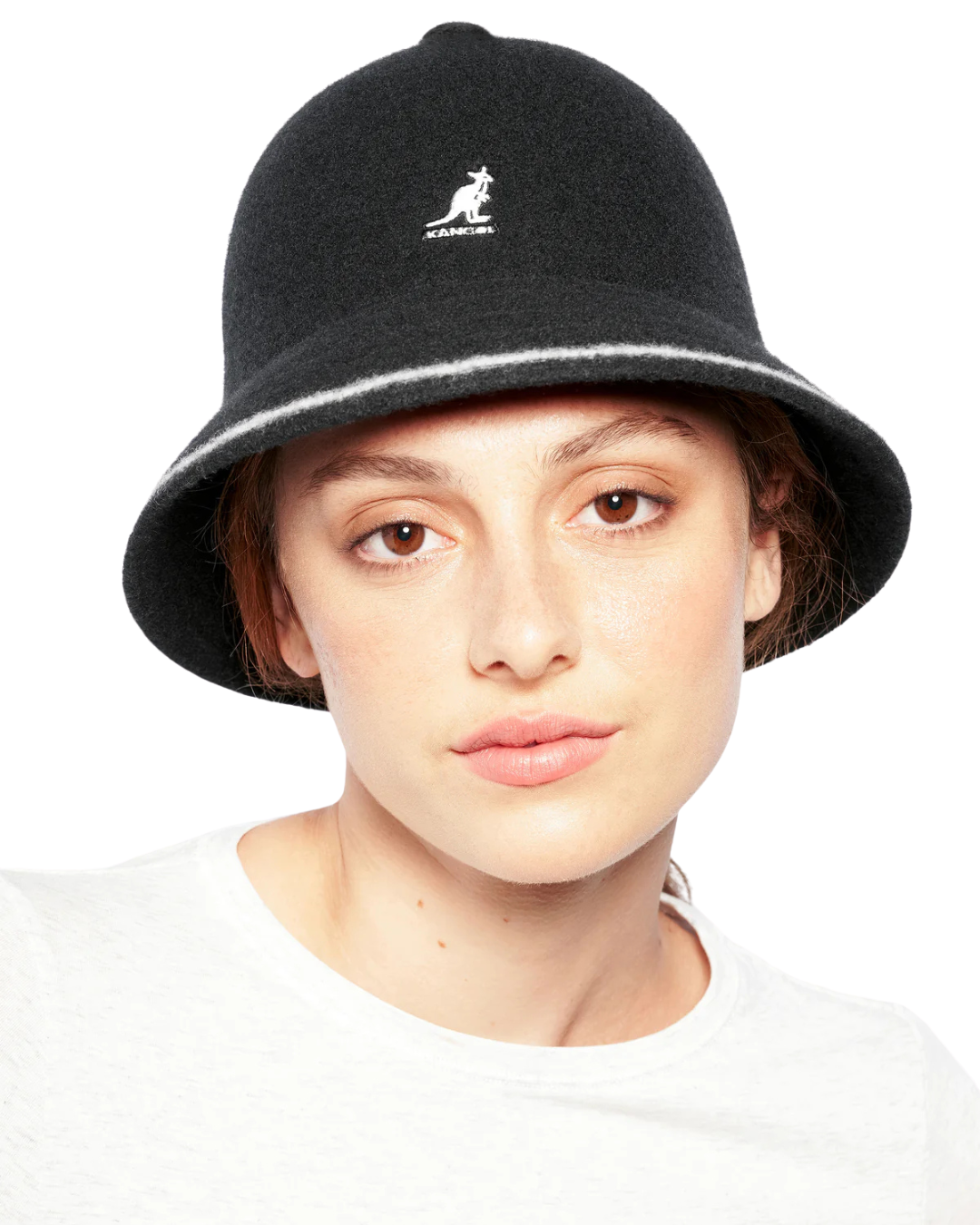 KANGOL STRIPE CASUAL - BLACK/OFF WHITE