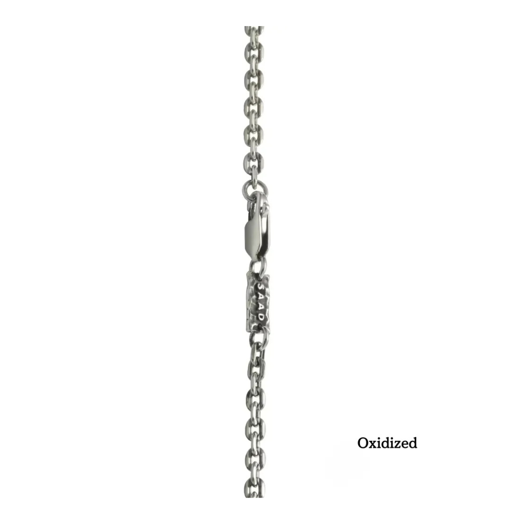 SAAD AZUKI WIDTH 3.0MM CHAIN OZ - Oxidized