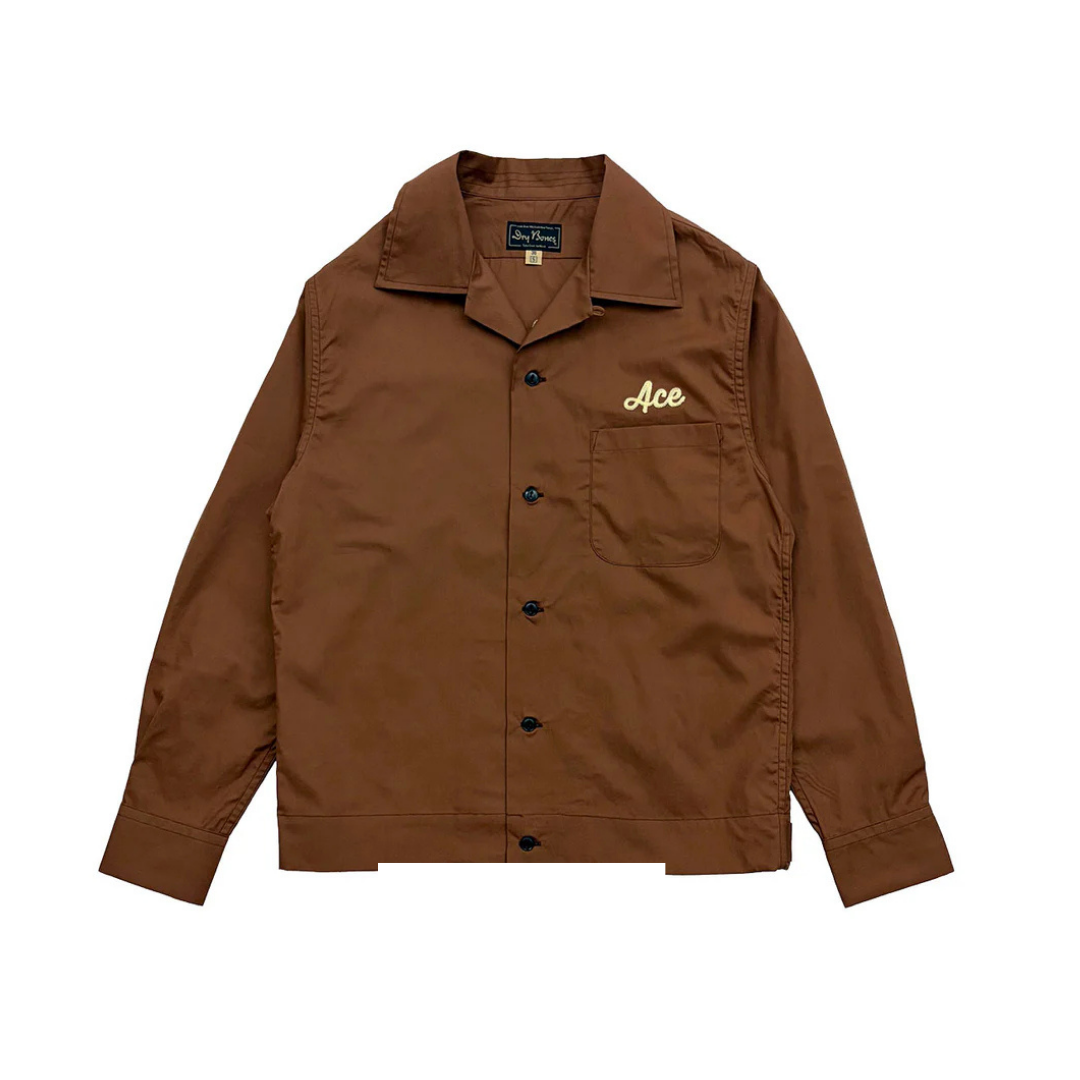 DRY BONES BOWLING SHIRT VENOM - CAMEL