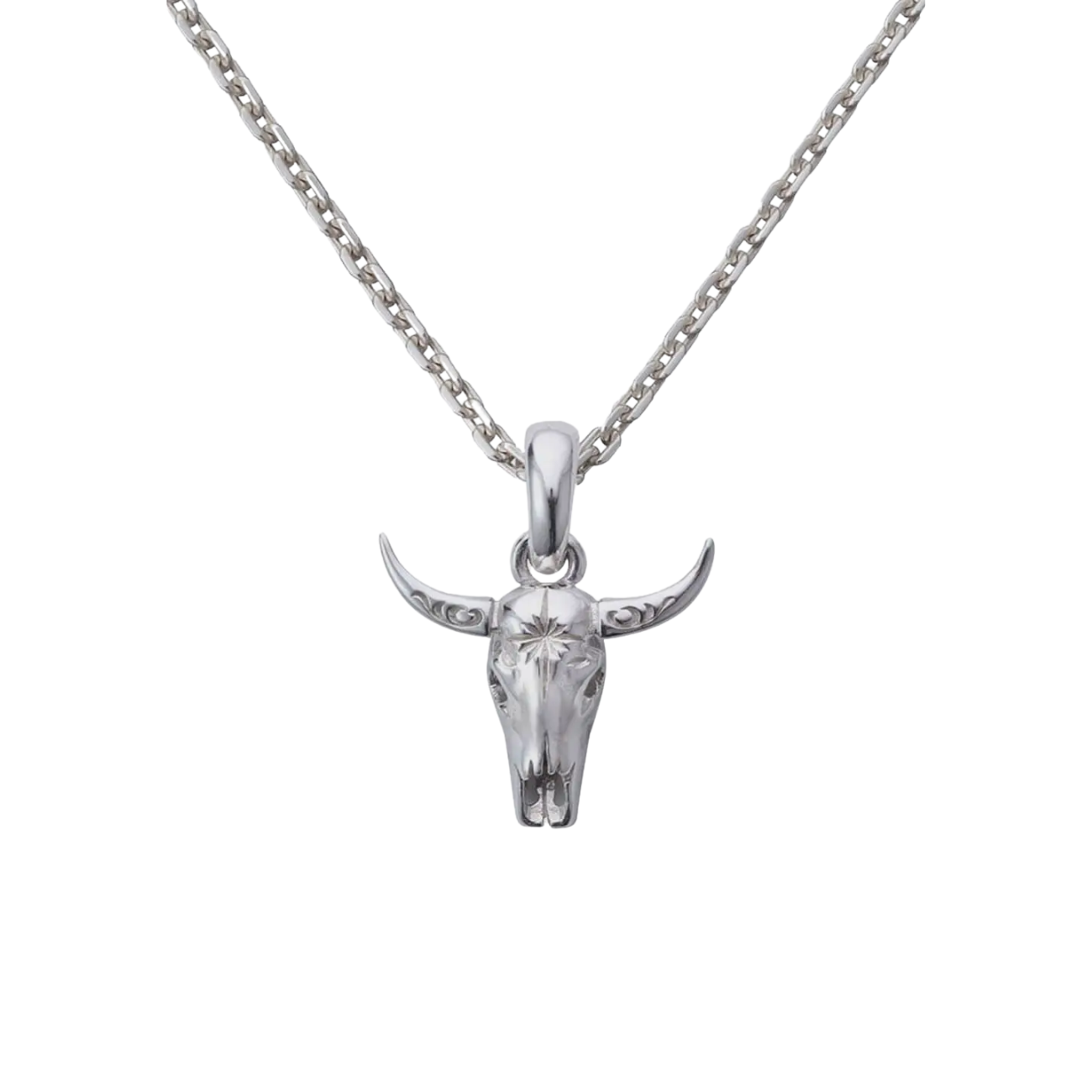 SAAD BUFFALO SKULL SILVER 925 PENDANT TOP - No Color