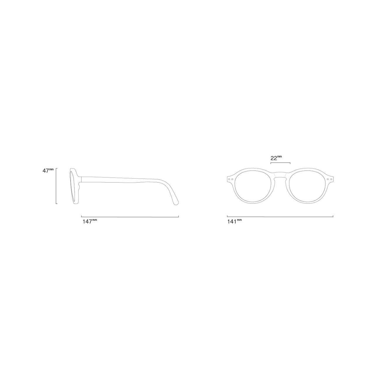 IZIPIZI READING F LIGHT TORTOISE +1 - LIGHT TORTOISE