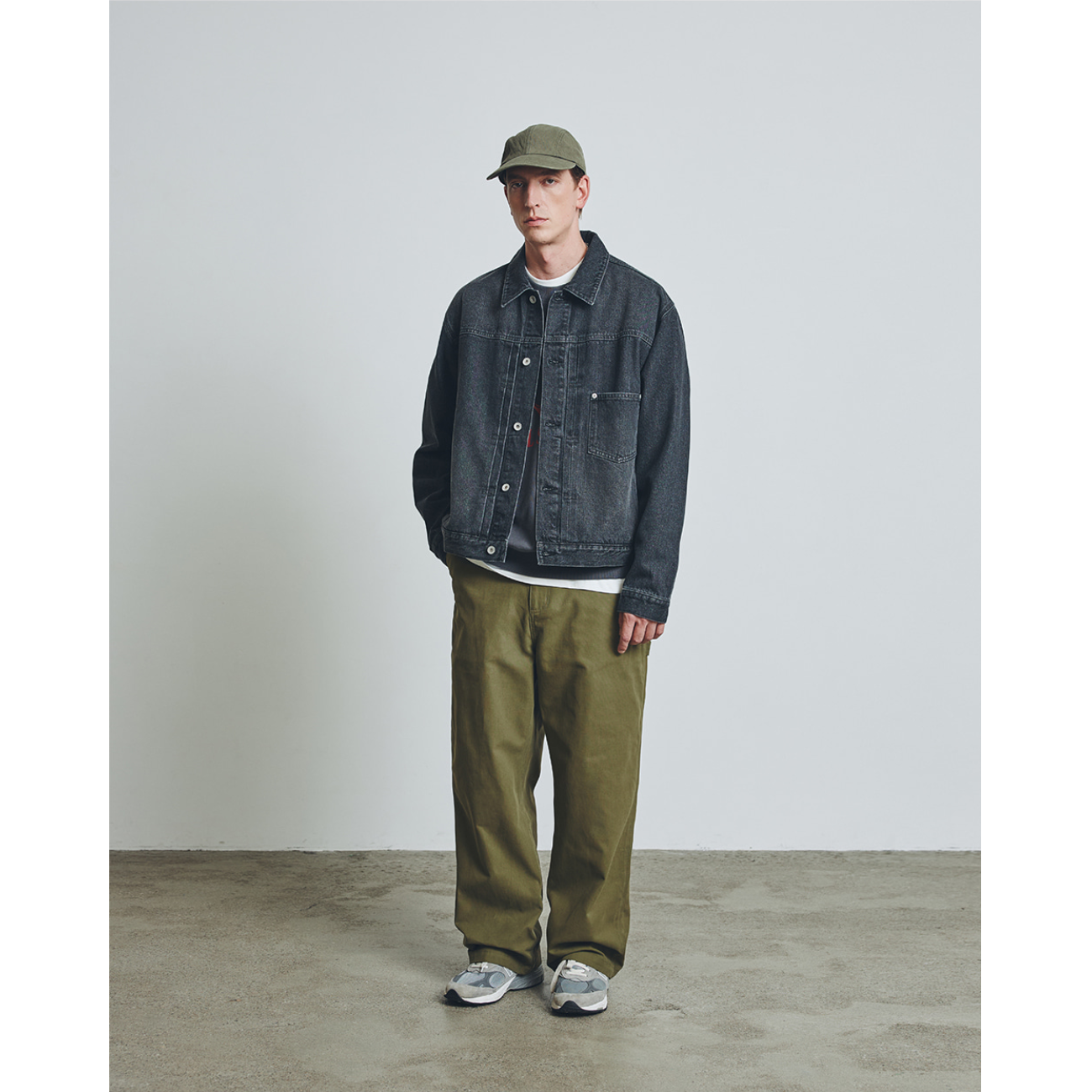 UNIFORM BRIDGE CANVAS CARPENTER PANTS - OLIVE