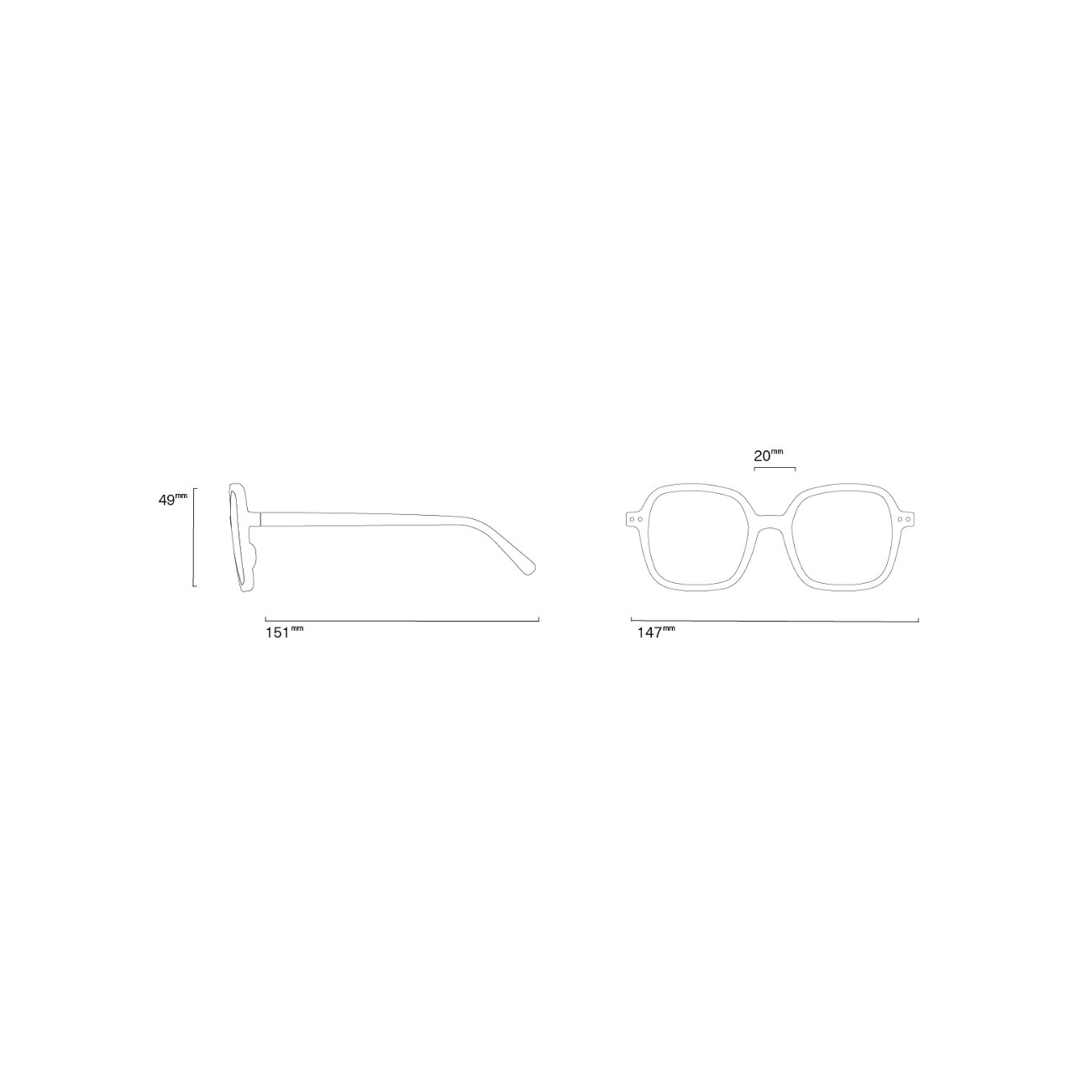 IZIPIZI SUN OFFICE BLACK GREY LENSES - BLACK