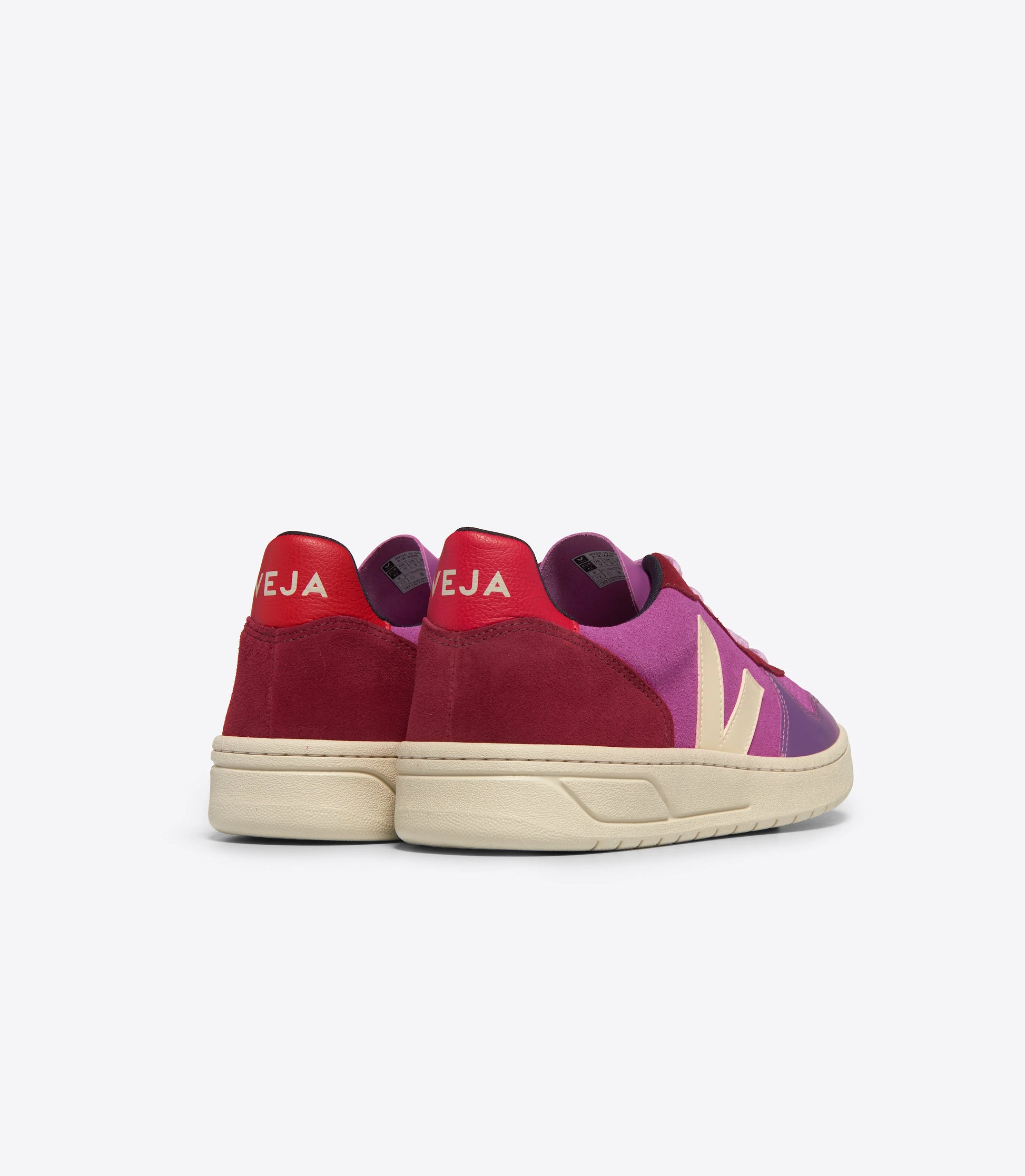 VEJA V-10 SUEDE MULTICO ULTRAVIOLET CALCAIRE
