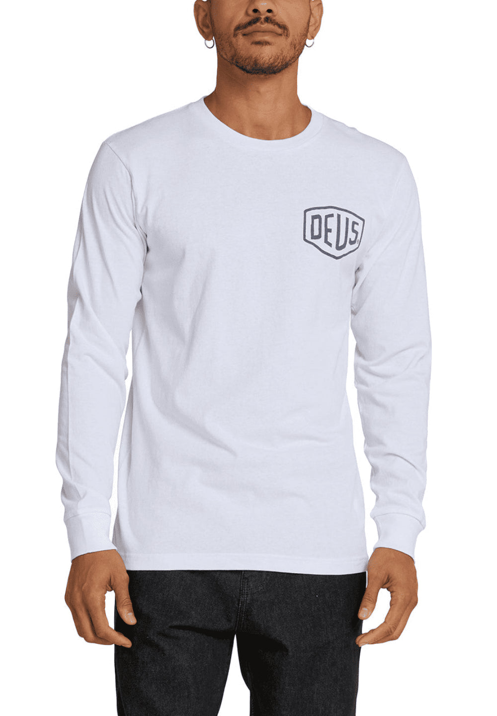 Deus Ex Machina Venice LS T-Shirt — White — view 2