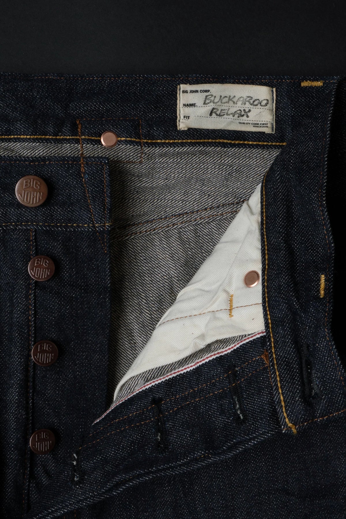 BIG JOHN M103J (001) BUCKAROO RELAX FIT - INDIGO/ONE WASH