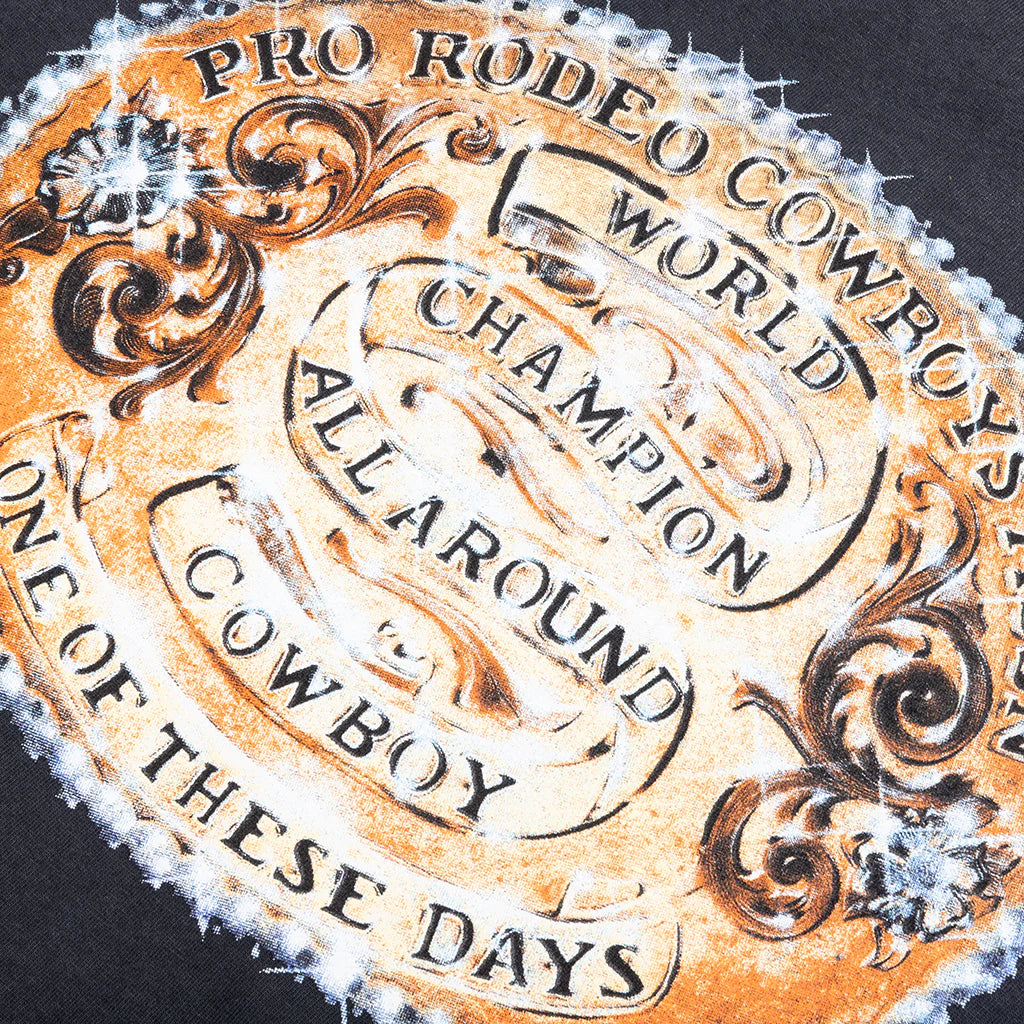 ONE OF THESE DAYS WORLD CHAMPIONS TEE - SUN FADED BLACK