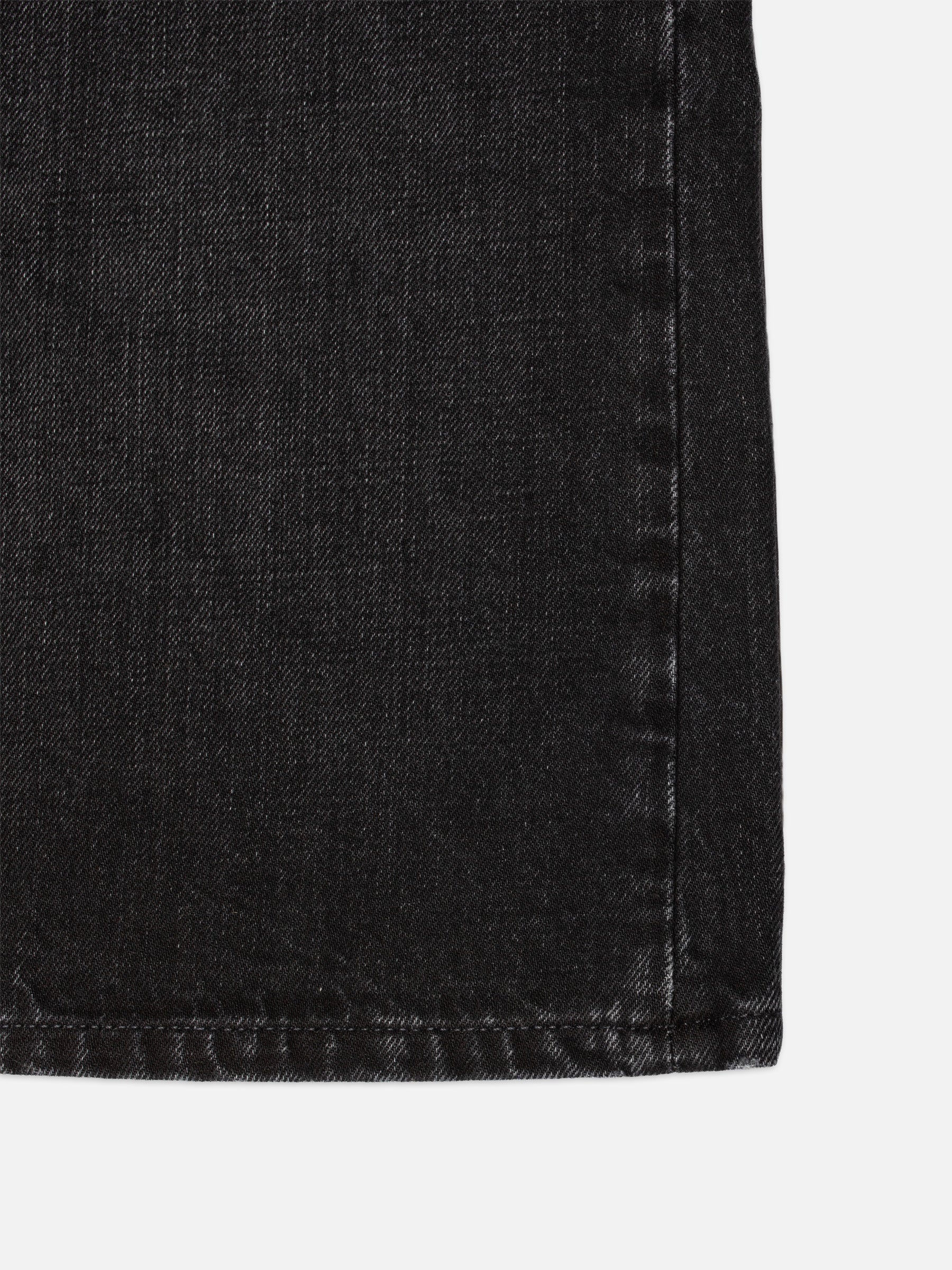 NUDIE JEANS ZEB DENIM SHORTS NIGHT DUNE - BLACK