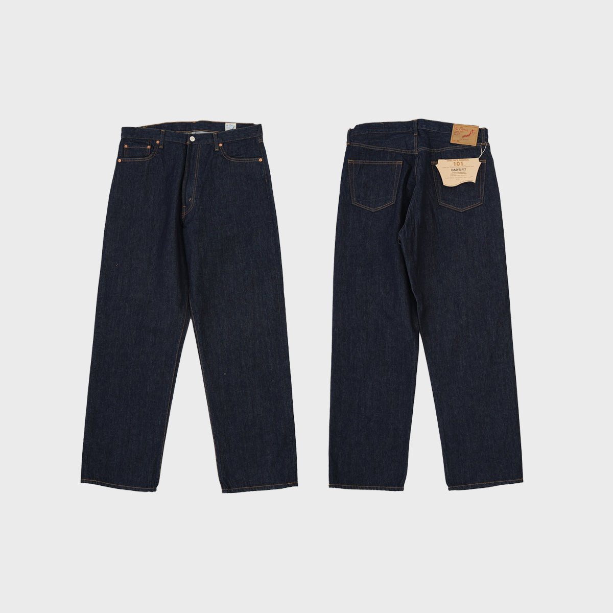 ORSLOW 101 DADS FIT DENIM PANTS - ONE WASH