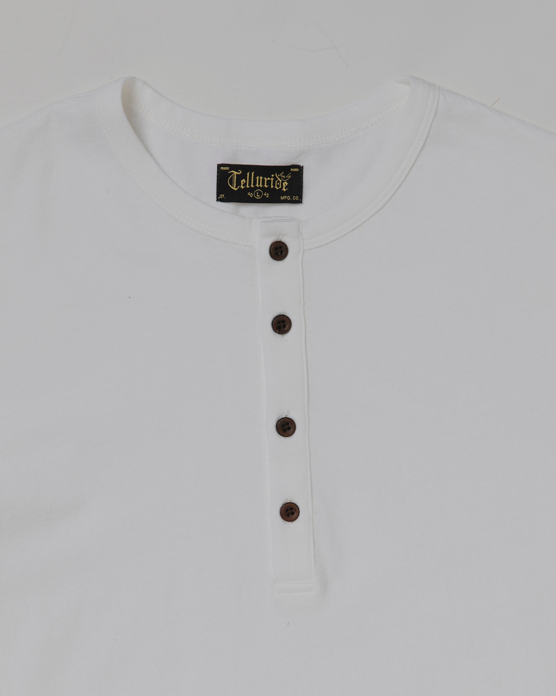 TELLURIDE RANCHERO HENLEY T-SHIRT - EGGSHELL