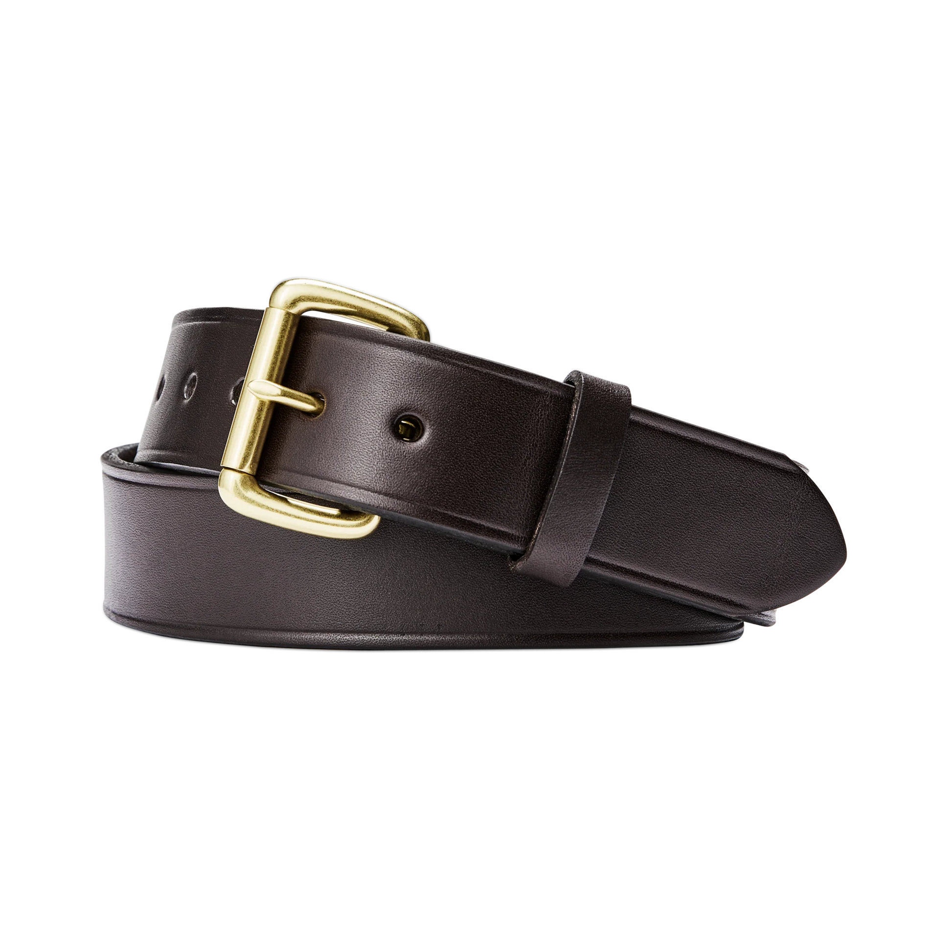 Filson 1 1/2 Bridle Leather Belt — Brown — front view