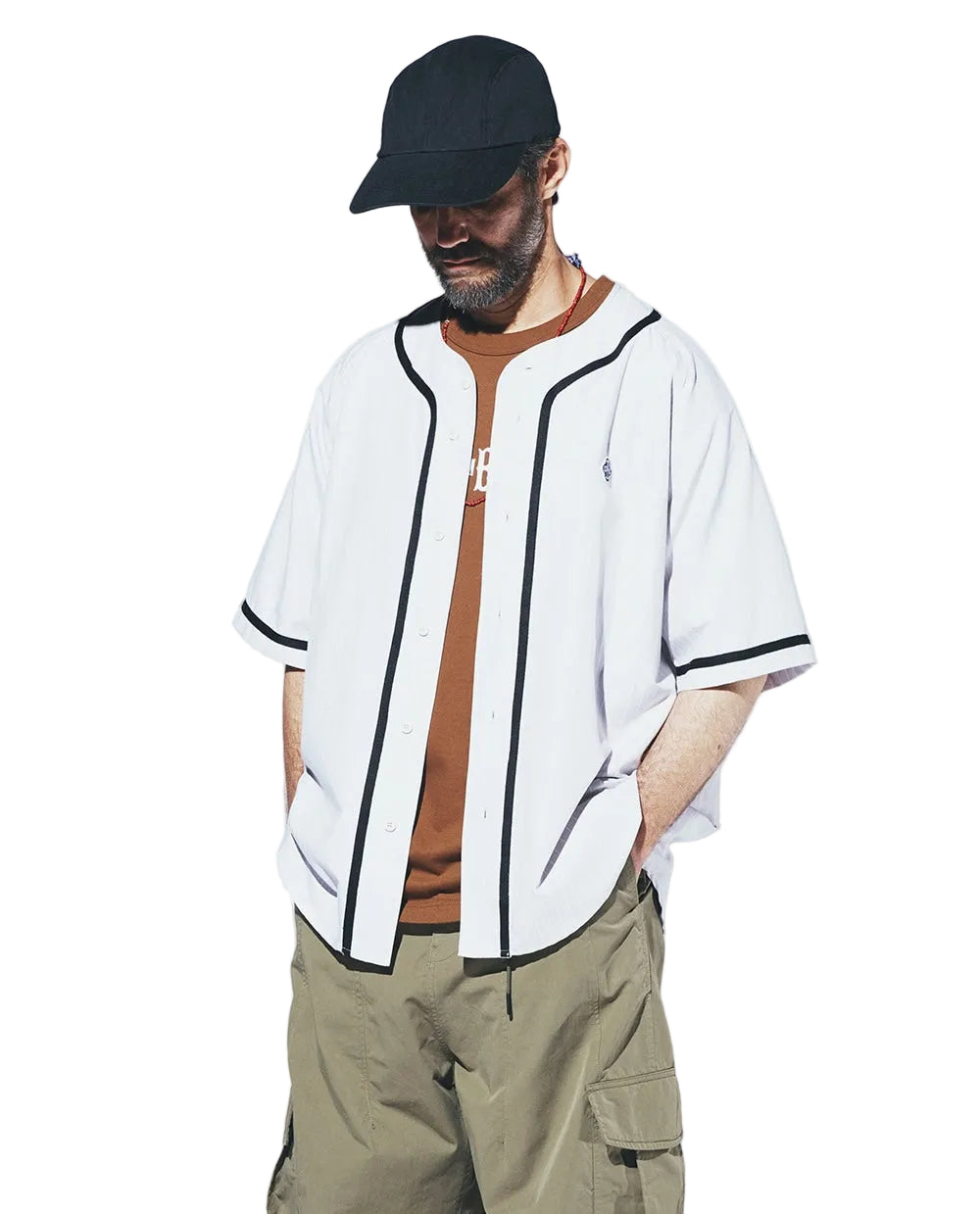 UNIFORM BRIDGE UBC BASEBALL SHIRT - BEIGE