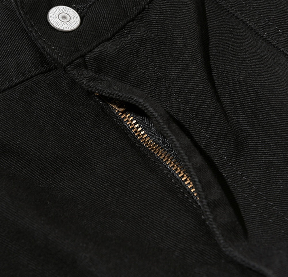 UNIFORM BRIDGE COTTON FATIGUE PANTS WIDE FIT BLACK - BLACK