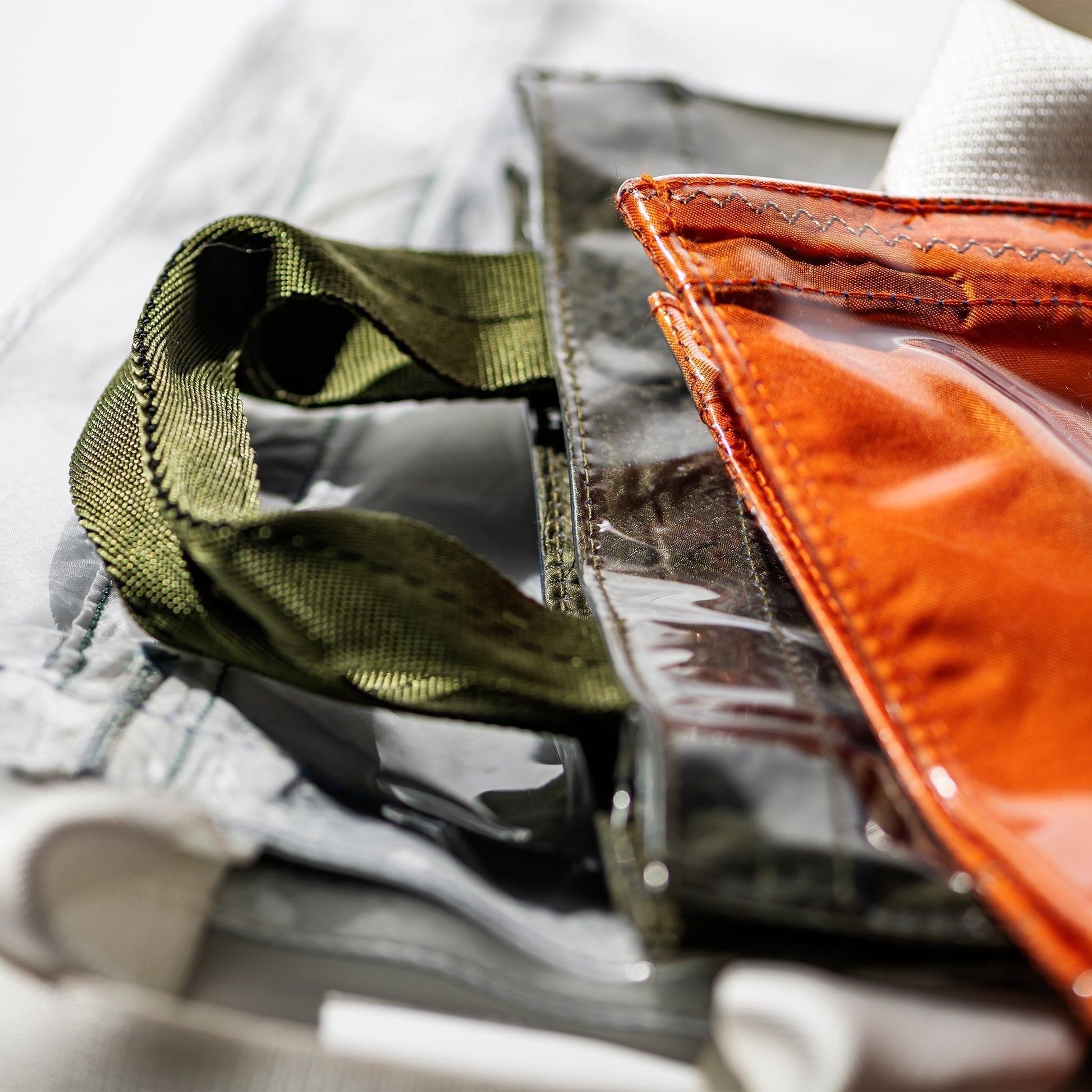 Puebco Covered Parachute Document Bag / Orange — view 4