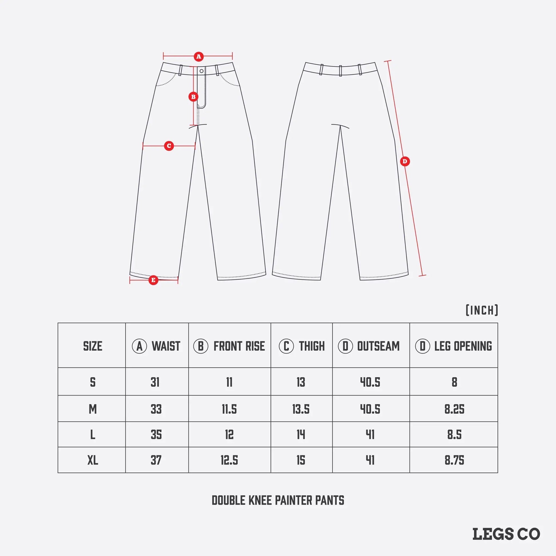 LEGS CO DOUBLE KNEE PAINTER PANTS - OLIVE