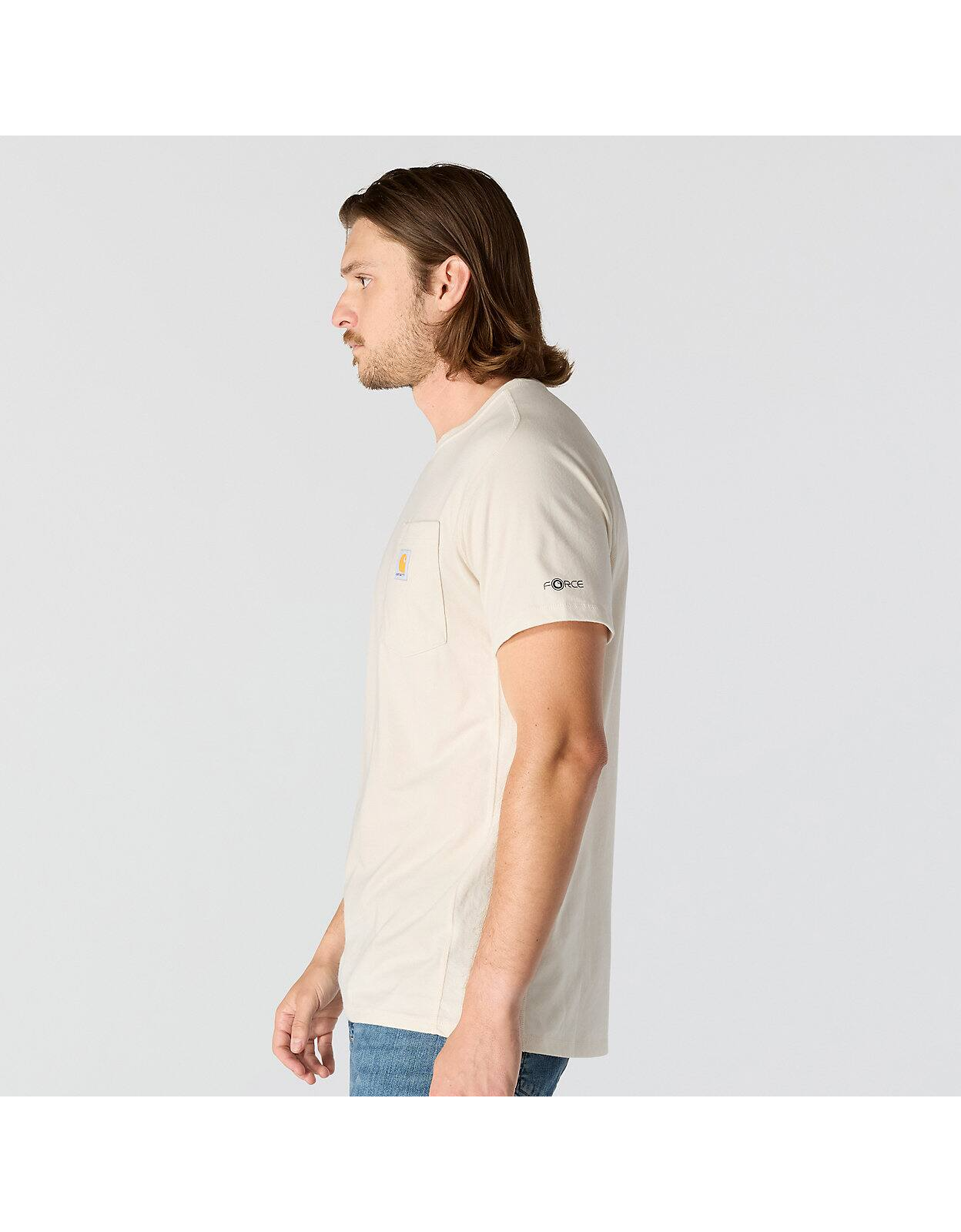 CARHARTT FORCE RLX-FT MW S/S POCKET T-SHIRT - MALT