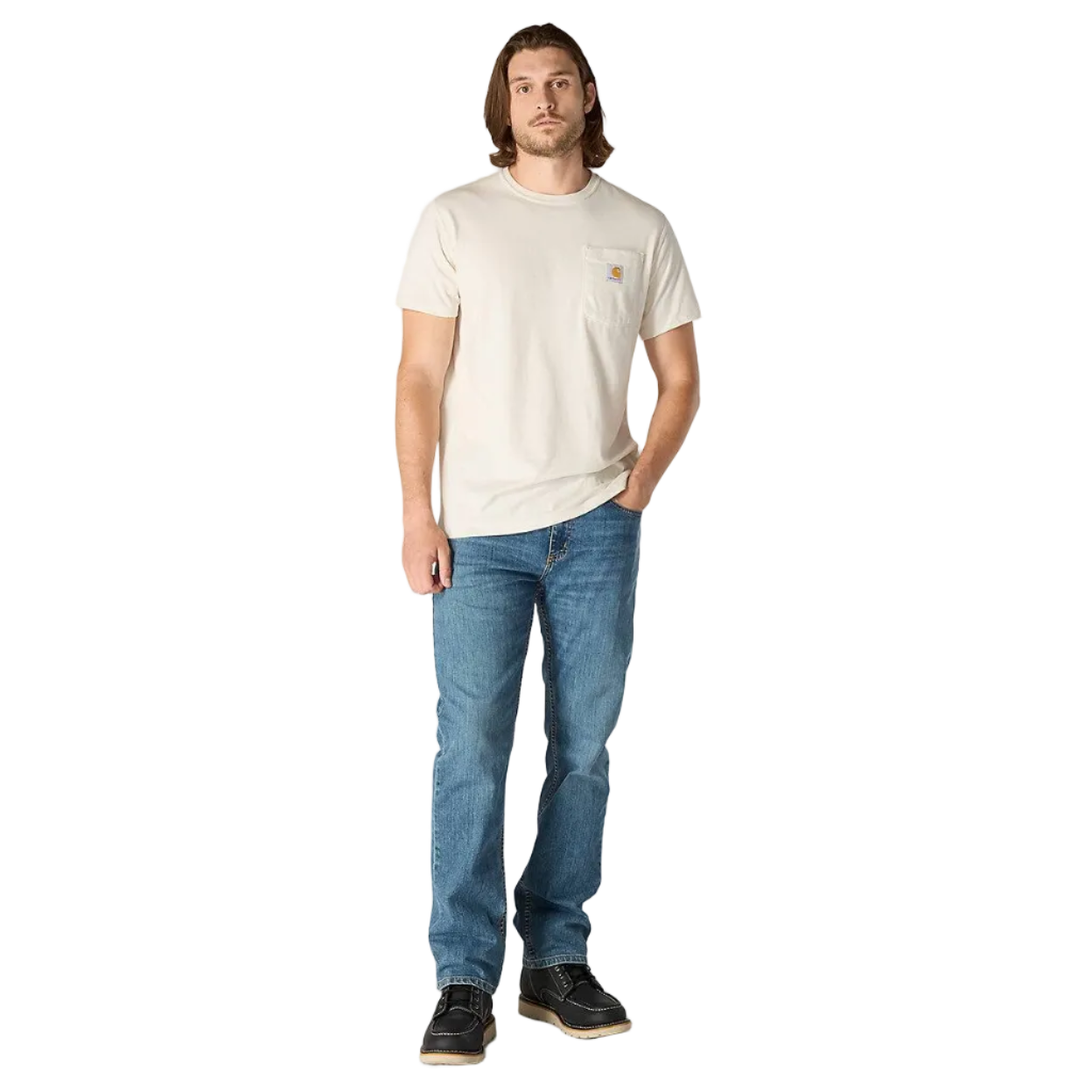 CARHARTT FORCE RLX-FT MW S/S POCKET T-SHIRT - MALT