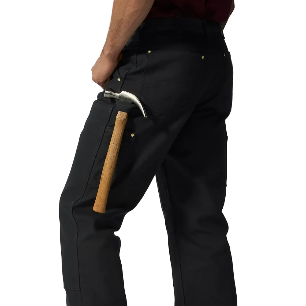 CARHARTT B01 LOOSE STRAIGHT FIRM DUCK DOUBLE-FRONT DUNGAREE - BLACK