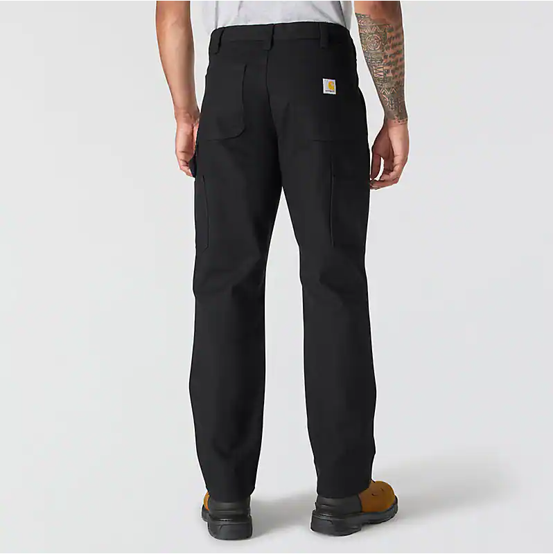 CARHARTT RUGGED FLEX RLX-FT DUCK UTILITY DOUBLE-KNEE WORK PANT - BLACK