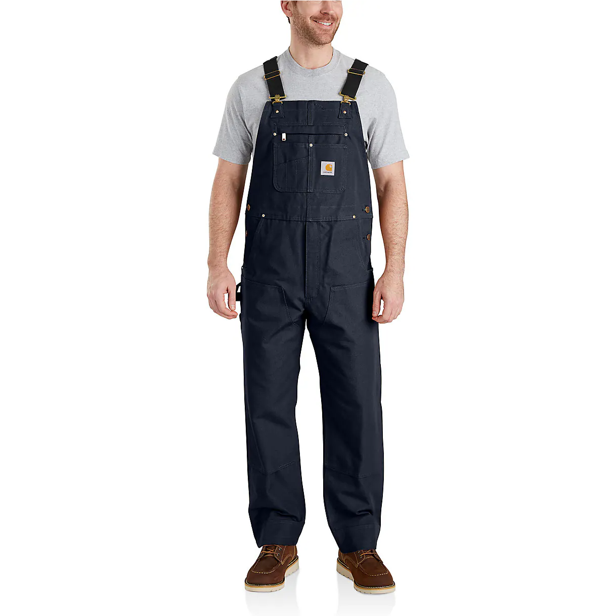 CARHARTT RELAXED FIT DUCK BIB OVERALL - NAVY