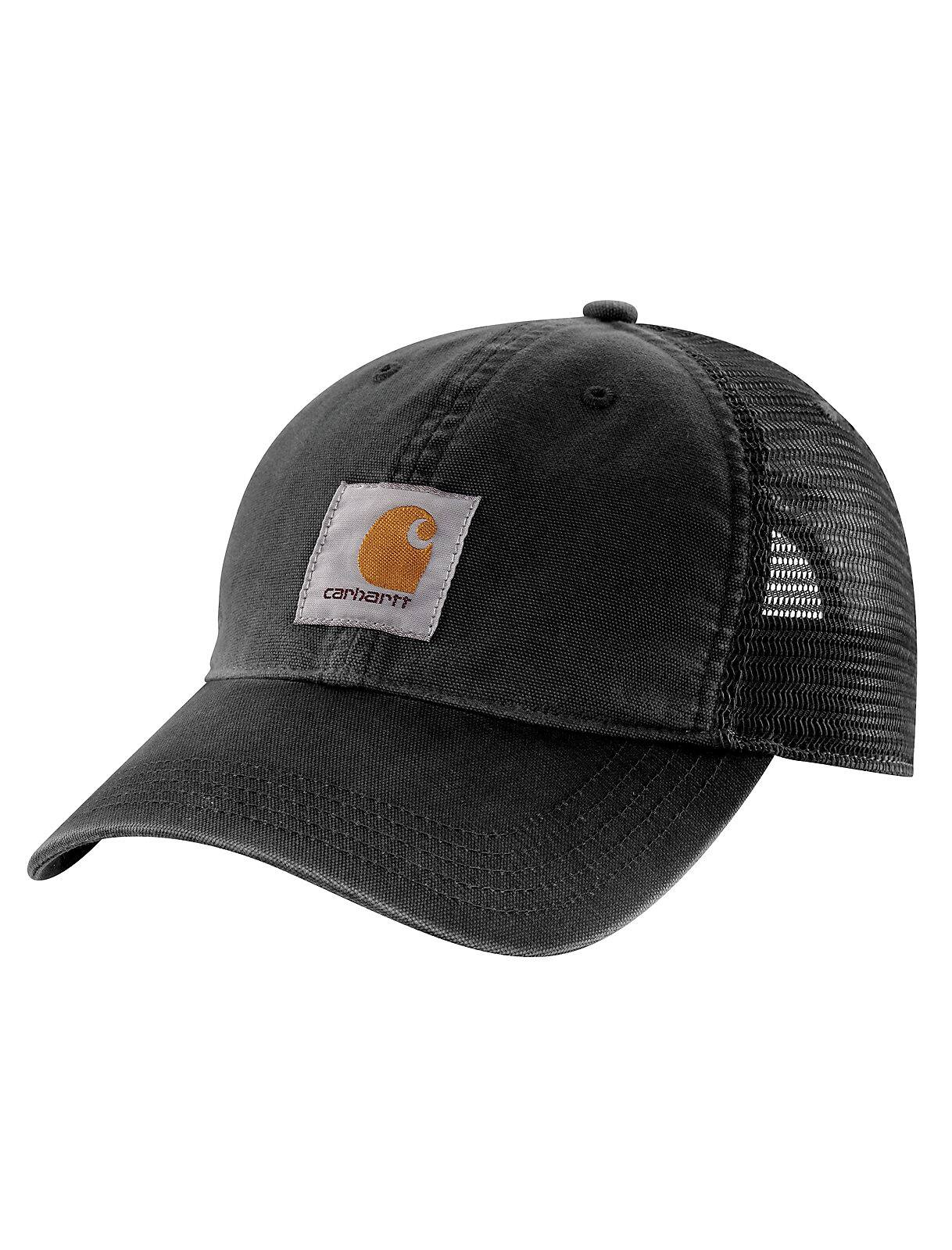 CARHARTT CANVAS MESH-BACK CAP - BLACK