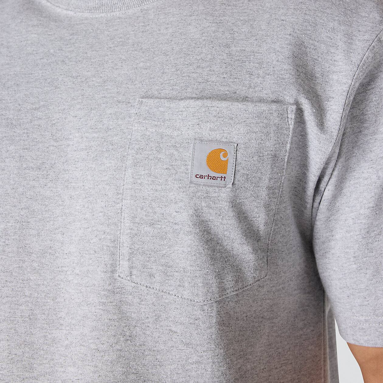 CARHARTT LOOSE FIT HEAVYWEIGHT SHORT-SLEEVE POCKET TEE - HEATHER GRAY