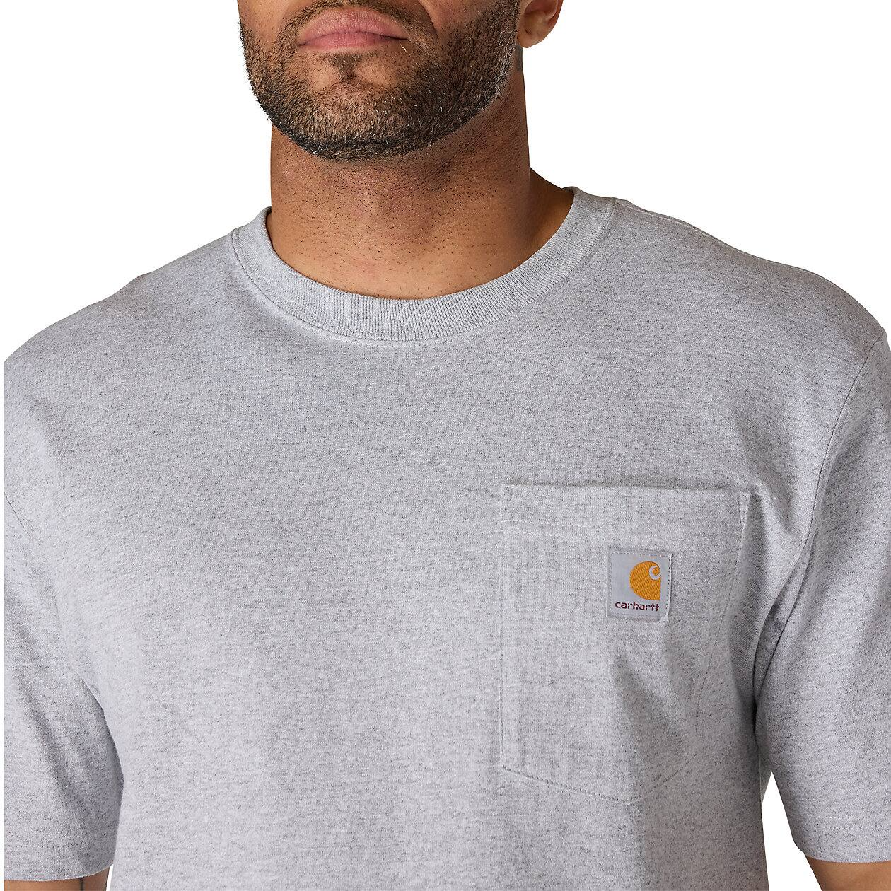 CARHARTT LOOSE FIT HEAVYWEIGHT SHORT-SLEEVE POCKET TEE - HEATHER GRAY