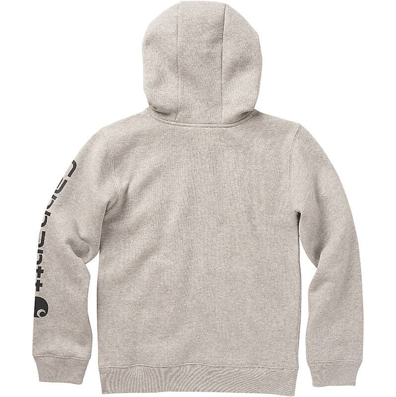 Carhartt Boys Long-Sleeve Graphic Sweatshirt — Heather Gray — view 4