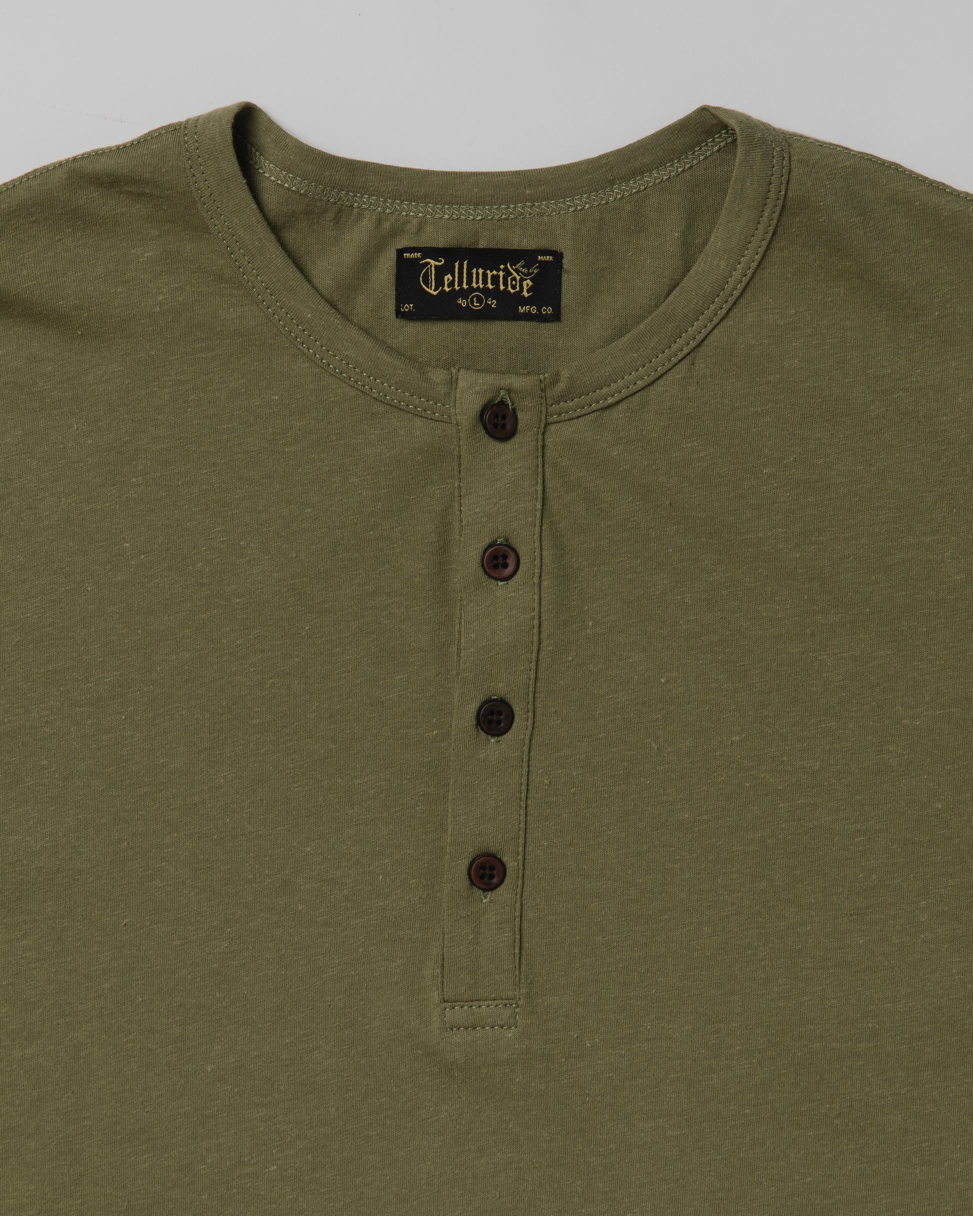 TELLURIDE RANCHERO HENLEY T-SHIRT - GRASS
