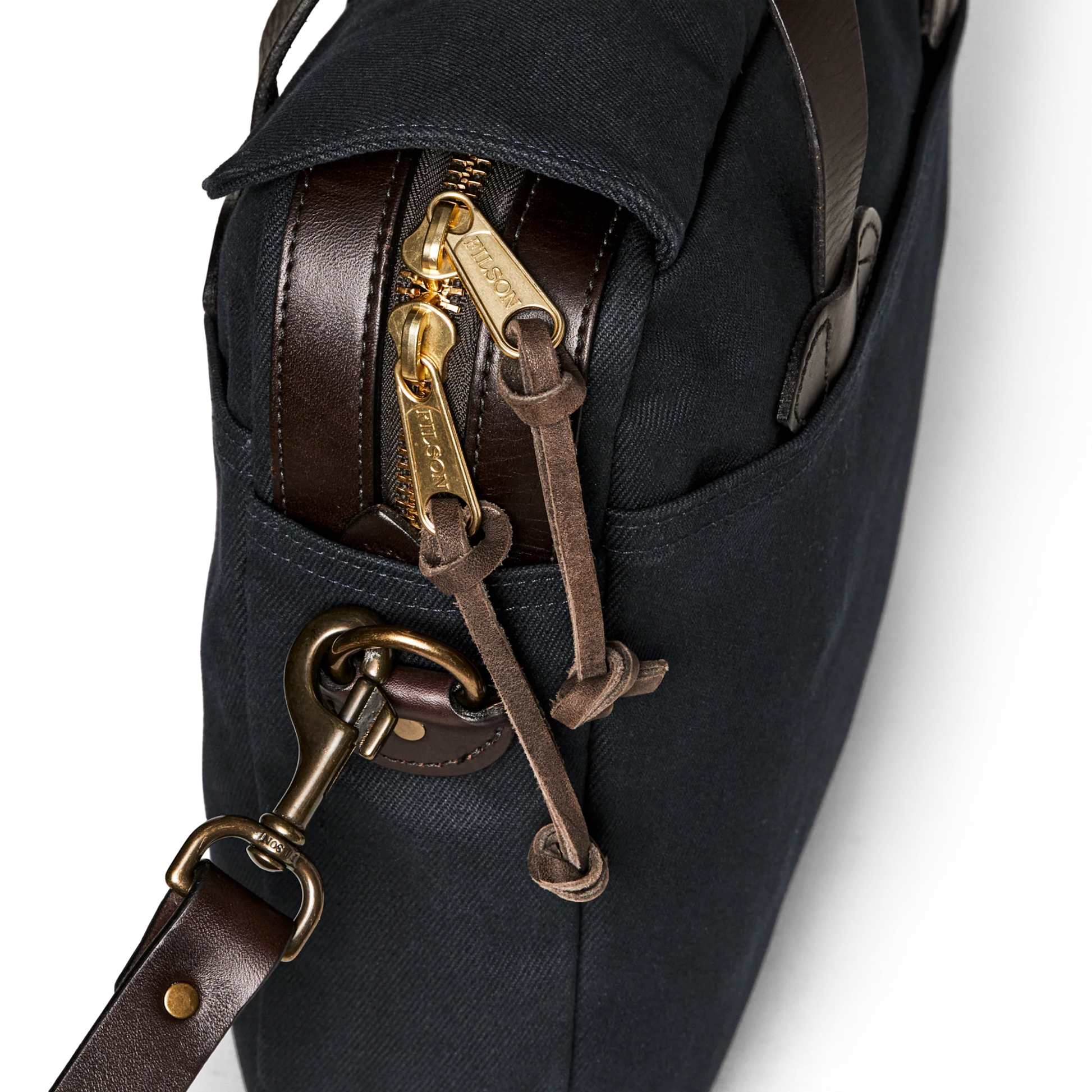 FILSON ORIGINAL BRIEFCASE WITH PATCH - NAVY