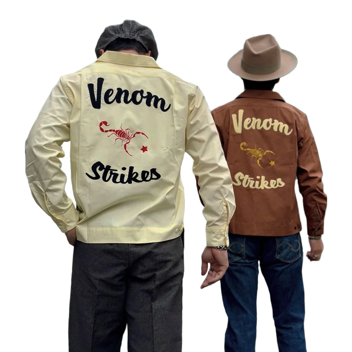 DRY BONES BOWLING SHIRT VENOM - CAMEL