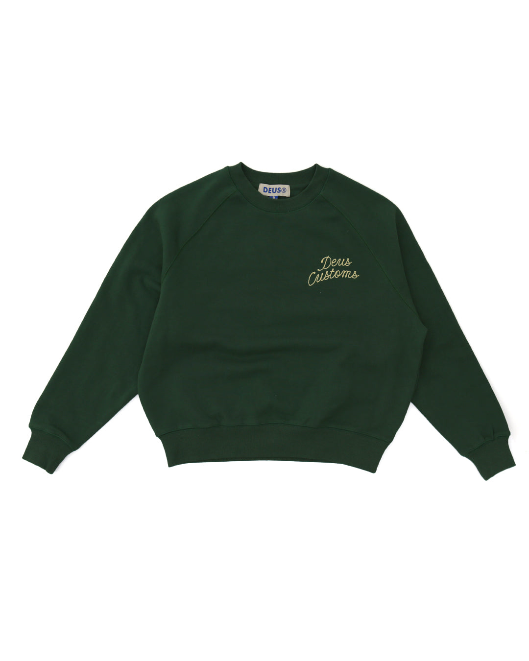 Canyon Crew Neck - Hillside Green|Flatlay
