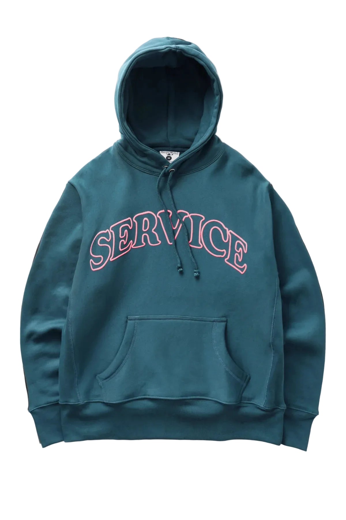 Service Works Service Arch Logo Hoodie — Petrol — front view