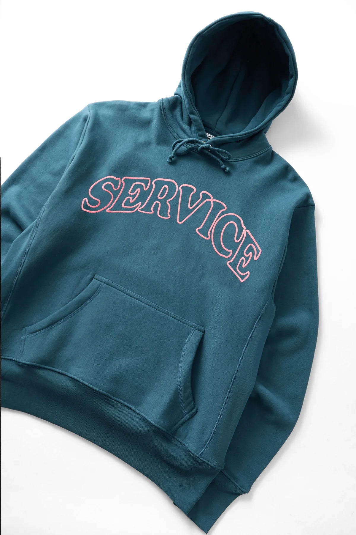 Service Works Service Arch Logo Hoodie — Petrol — view 3