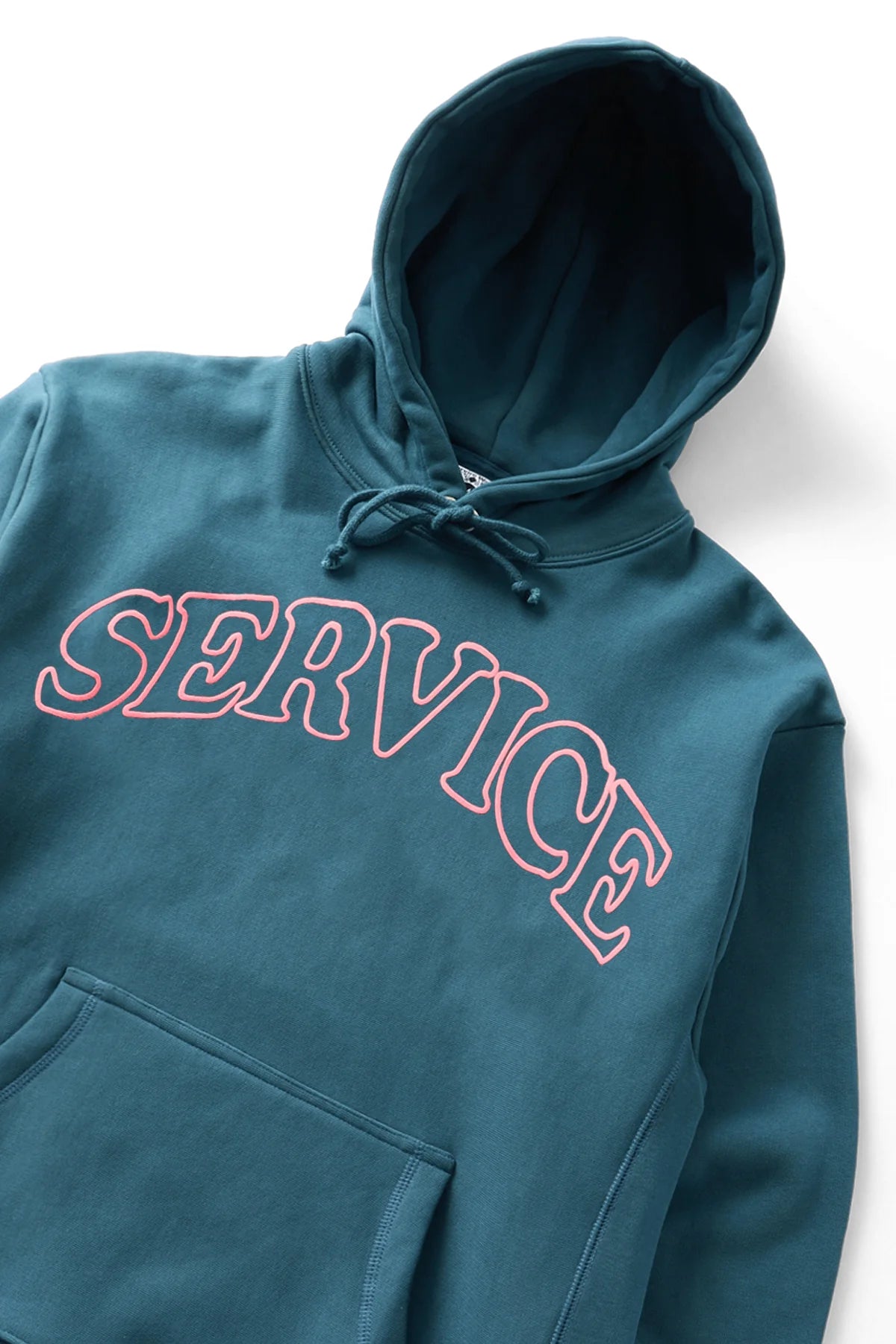 Service Works Service Arch Logo Hoodie — Petrol — view 2